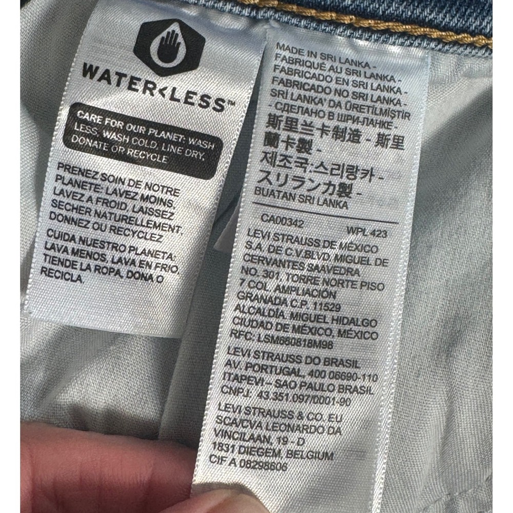 Levi's Womens Ribcage Straight Ankle Jeans High Rise Medium Wash Size 25 - Picture 10 of 11